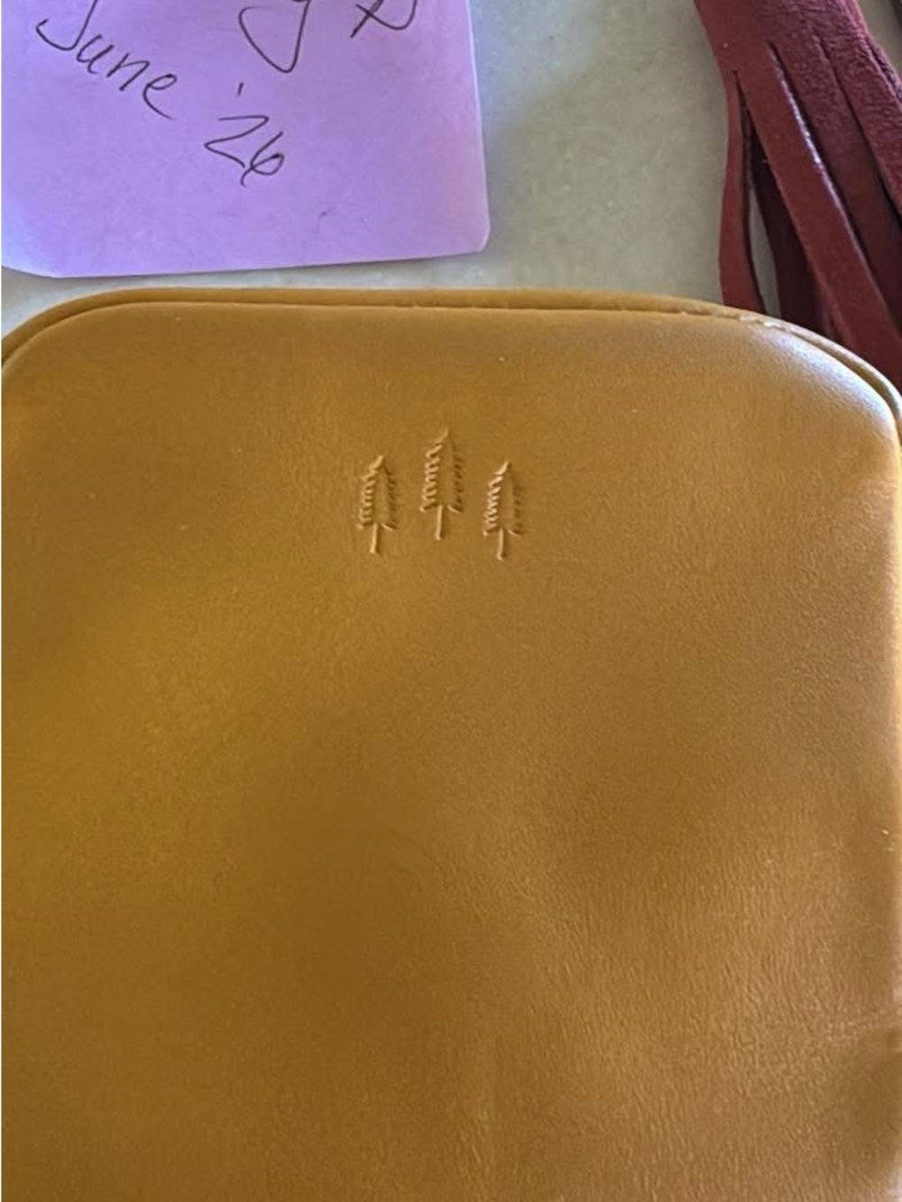 Portland Leather Goods Small Square in Sunflower 🌻